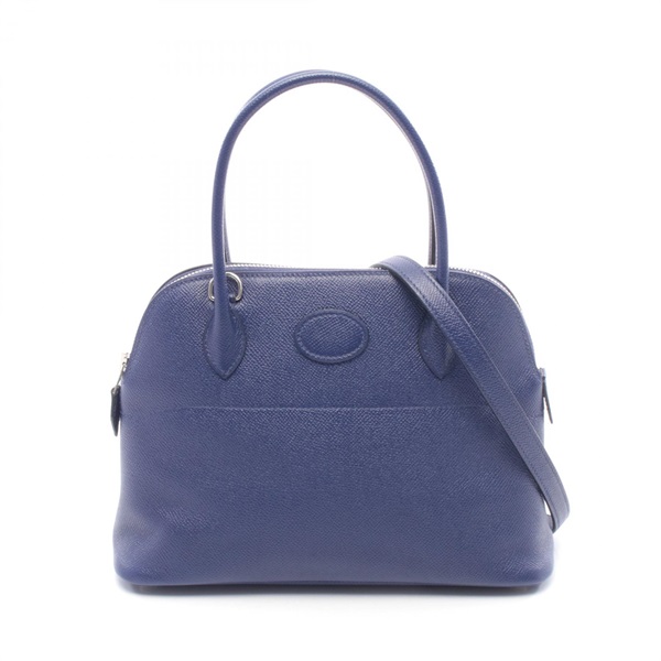 HERMES Bolide27 Handbag Shoulder Epsom leather Blue encre Used Women D SHW