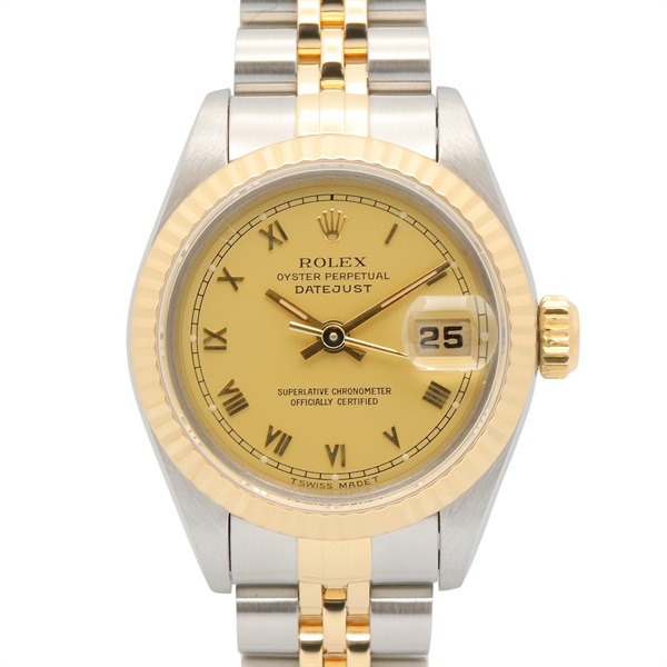 ROLEX Datejust W Wrist Watch 69173 Automatic winding K18YG SS Used Women