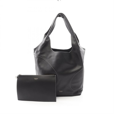 Salvatore Ferragamo Hobo Tote Bag leather Black Used Women