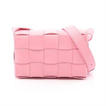 BOTTEGA VENETA Cassette Small crossbody Shoulder Bag 730848 leather Pink Used