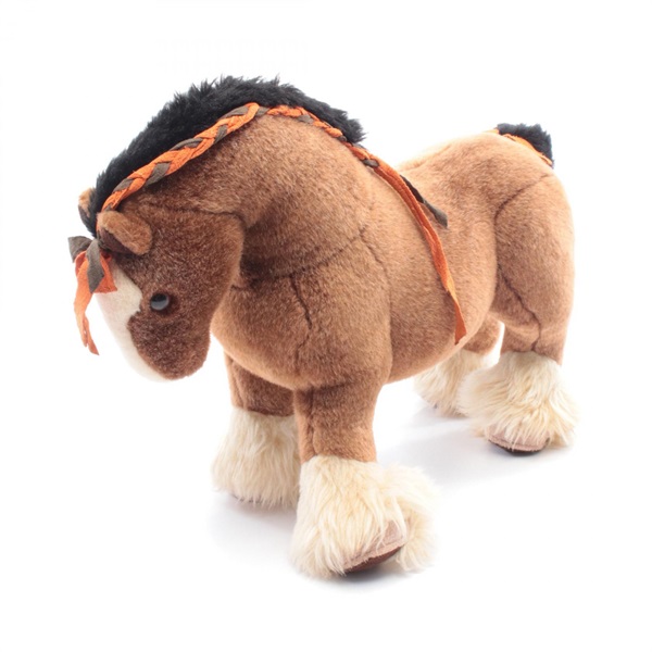 HERMES Elmy PM Soft Toy 400055M Suede acrylic Brown Multicolor Used unisex