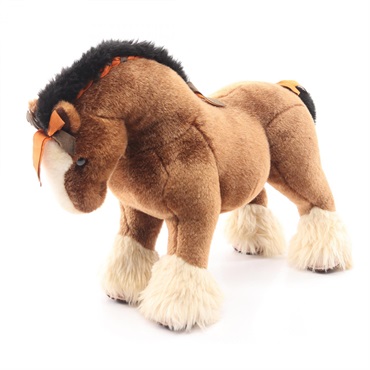 HERMES Elmy PM Soft Toys H400055M-00 Suede acrylic Brown Multicolor Used unisex