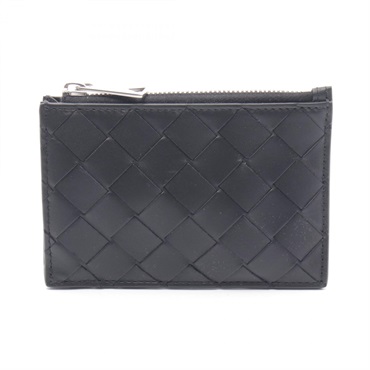 BOTTEGA VENETA Intrecciato Key coin purse 749439VCPQ38803 leather Black NEW mens