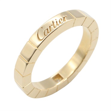 CARTIER Laniere 1PD Diamond Ring 18KYG Yellow Gold Used Women US size #4.5 #48