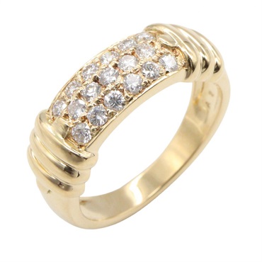 Van Cleef & Arpels Diamond Ring 18KYG Yellow Gold Used women US size 5 #50