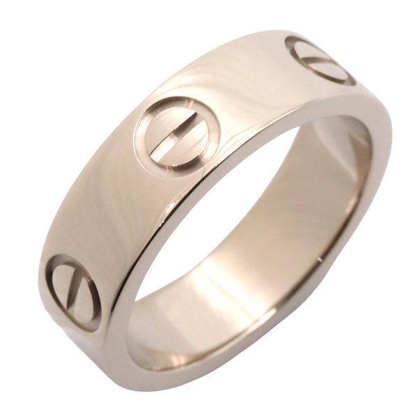 CARTIER Love Ring 18KWG White Gold Used Women US size #4.75 #49