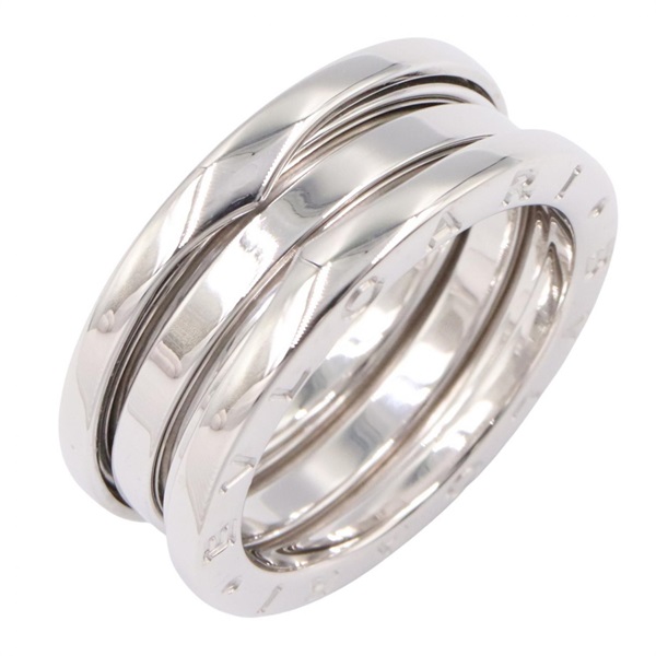 BVLGARI B-zero1 3 Bands Ring 18KWG White Gold Used Women US size #7.5 #56