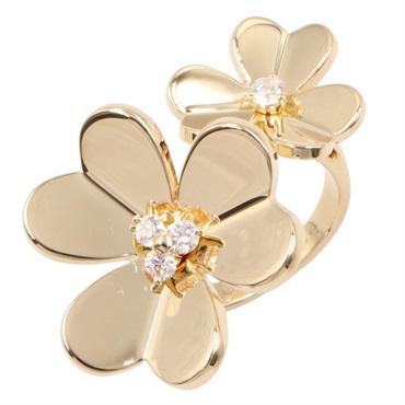Van Cleef & Arpels Frivole Entre Les Doigts Diamond Ring 18KYG Women US#5.25 #50