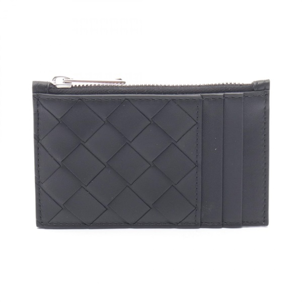 BOTTEGA VENETA Intrecciato coin purse wallet 755985VCPQ38803 leather Black NEW