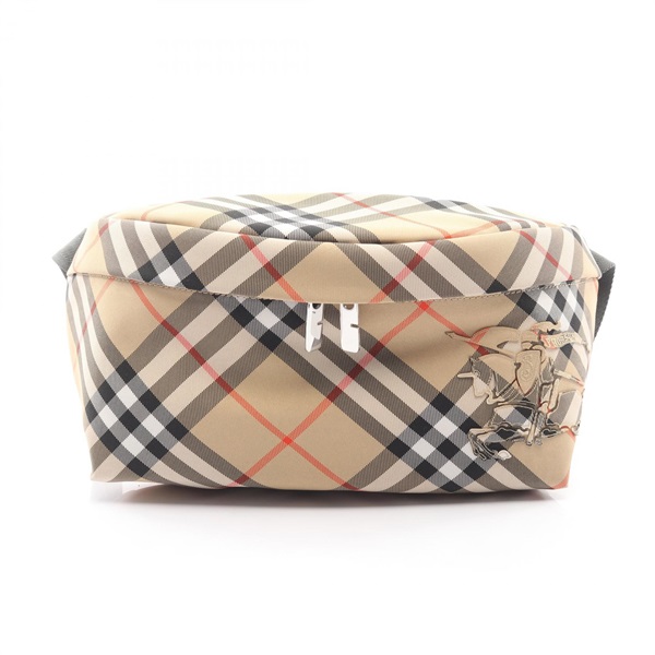 BURBERRY Vintage check Waist bum belt bag 8091780 canvas Beige Multicolor NEW