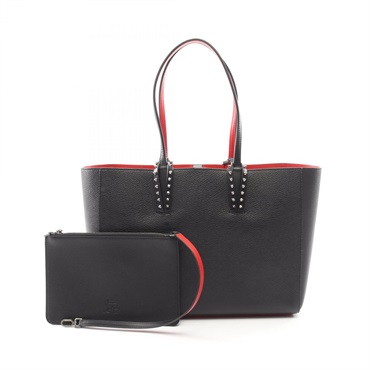 Christian Louboutin Cabata Small Tote Bag 1255045B078 leather Black NEW Women