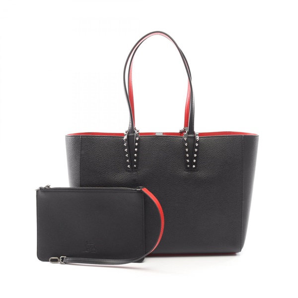 Christian Louboutin Cabata Small Tote Bag 1255045B078 leather Black NEW Women