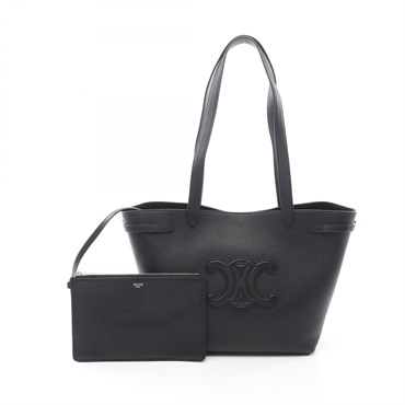 CELINE Small Cabas Anais Cuir Triomphe Tote Bag 121753ENY38NO leather Black NEW