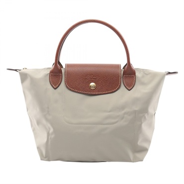 Longchamp Le Pliage Original S Tote  Handbag canvas leather Beige NEW Women
