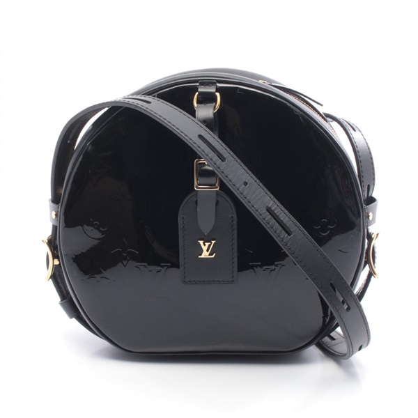 LOUIS VUITTON Boite Chapeau Soupre MM Shoulder crossbody Bag M53999 Vernis Noir