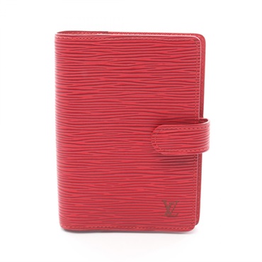 LOUIS VUITTON Agenda PM Notebook Cover R2005E Epi leather Castilian red Used LV