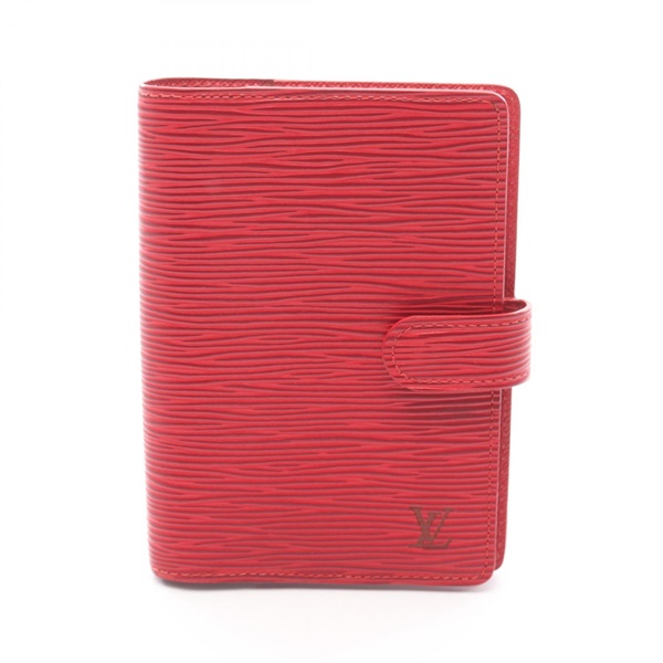 LOUIS VUITTON Agenda PM Notebook Cover R2005E Epi leather Castilian red Used LV