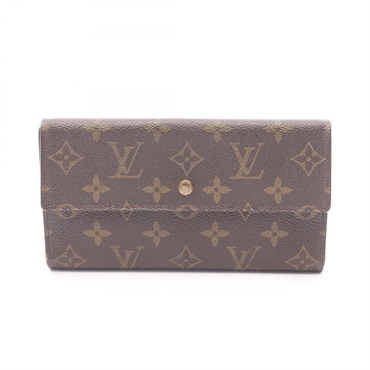 LOUIS VUITTON Porte Tresor International Tri-fold long wallet M61215 Monogram LV