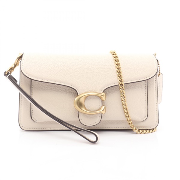 COACH Tabby Chain Crossbody Bag 19 Shoulder Bag CBF14B4 leather Beige NEW Women