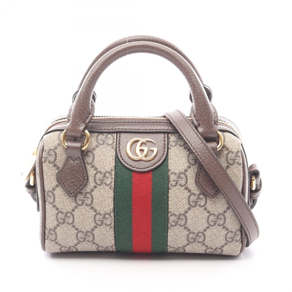GUCCI Ophidia Sherry Line GG Supreme 2Way Shoulder Handbag canvas Beige NEW