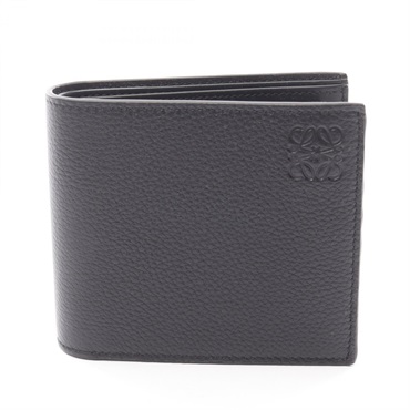 LOEWE bifold coin wallet C660501X031100 A leather Black NEW mens