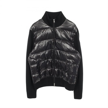 MONCLER cardigan Down jacket 20919B00008 wool polyester Black Used mens XL