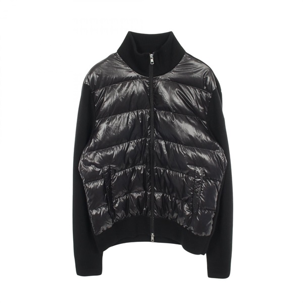 MONCLER cardigan Down jacket 20919B00008 wool polyester Black Used mens XL