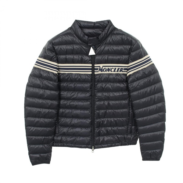 MONCLER RENALD Down jacket Coat Nylon Navy Preowned mens size 2