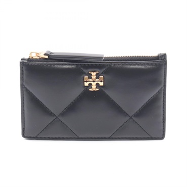 Tory Burch KIRA DIMOND CARD HOLDER Coin purse 158629001 leather Black NEW Women