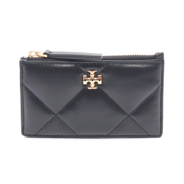 Tory Burch KIRA DIMOND CARD HOLDER Coin purse 158629001 leather Black NEW Women