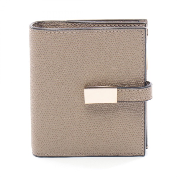 Valextra Iside Bi-fold wallet purse SGNL0039028LOCPS99MO leather Beige NEW Women