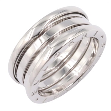 BVLGARI B-zero1 3 Bands Ring 18KWG White Gold Used Women US size #8.25 #58