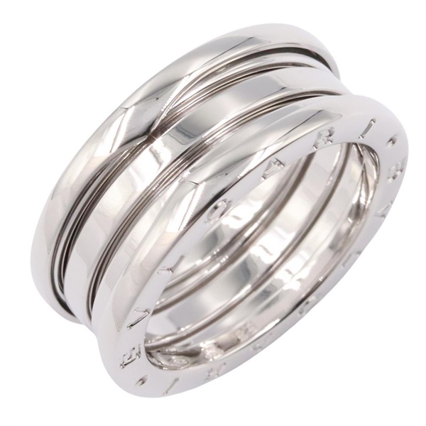 BVLGARI B-zero1 3 Bands Ring 18KWG White Gold Used Women US size #8.25 #58