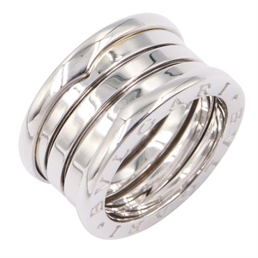 BVLGARI B-zero1 4 Bands Ring 18KWG White Gold Used Women US size #5.5 #51