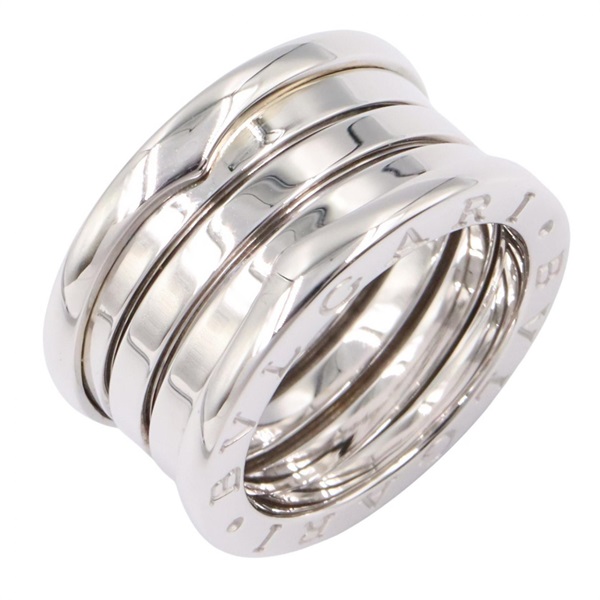 BVLGARI B-zero1 4 Bands Ring 18KWG White Gold Used Women US size #5.5 #51