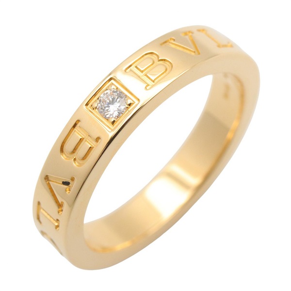 BVLGARI B-zero1 1PD Diamond Ring 18KYG Yellow Gold Used Women US size #6 #52