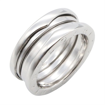 BVLGARI B-zero1 3 Bands Ring 18KWG White Gold Used Women US size #5.75 #52