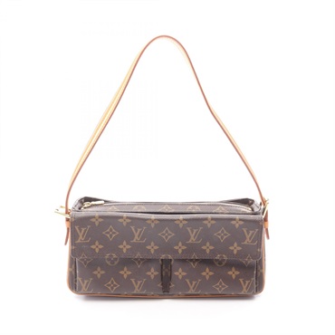 LOUIS VUITTON Vivacite MM Shoulder Bag M51164 Monogram canvas leather Brown Used