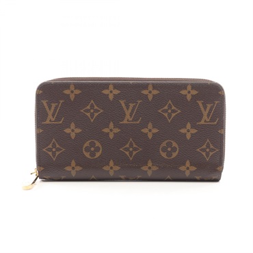 LOUIS VUITTON Zippy around long wallet M42616 Monogram canvas Brown Used unisex