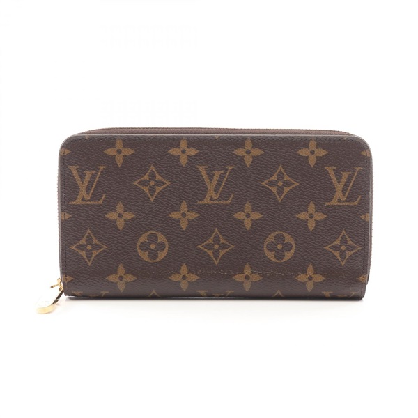 LOUIS VUITTON Zippy around long wallet M42616 Monogram canvas Brown Used unisex
