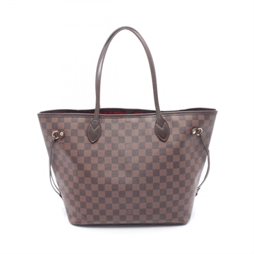 LOUIS VUITTON Neverfull MM Tote Shoudler Bag N51105 Damier Ebene canvas Used LV