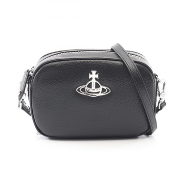 Vivienne Westwood ANNA CAMERA Shoulder Bag Synthetic leather Black NEW Women VW