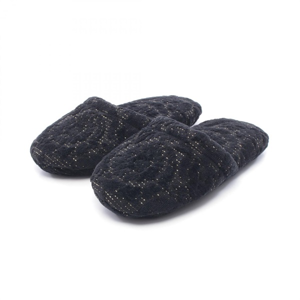 VERSACE BATH SLIPPERS BAROCCO Slippers ZSLB000081A08851 1E8 cotton Black #S NEW