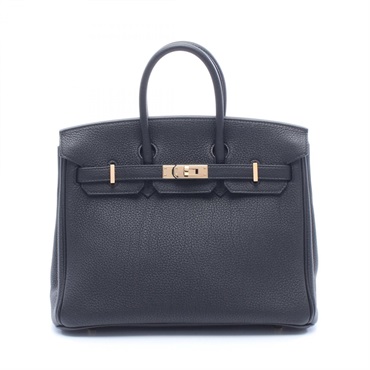 HERMES Birkin 25 Handbag Togo leather Black GHW Used Women U