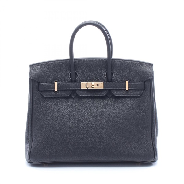 HERMES Birkin 25 Handbag Togo leather Black GHW Used Women U