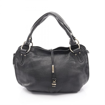 CELINE Bittersweet Handbag 160663 leather Black Used Women