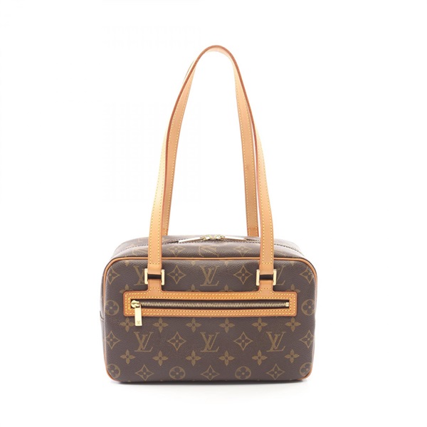 LOUIS VUITTON Cite MM Shoulder Bag M51182 Monogram leather Brown Used Women