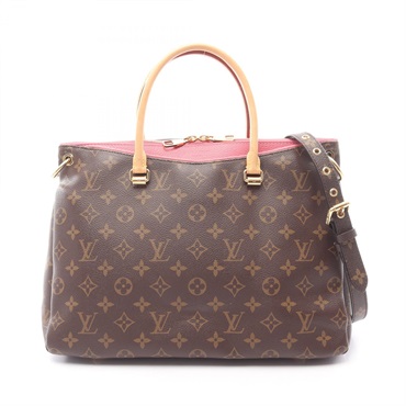 LOUIS VUITTON Pallas Shoulder Handbag M50067 Monogram canvas Rose Rich Used