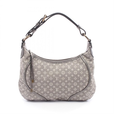 LOUIS VUITTON Manon PM Shoulder Handbag M95620 Monogram mini・Lin Gray Used LV