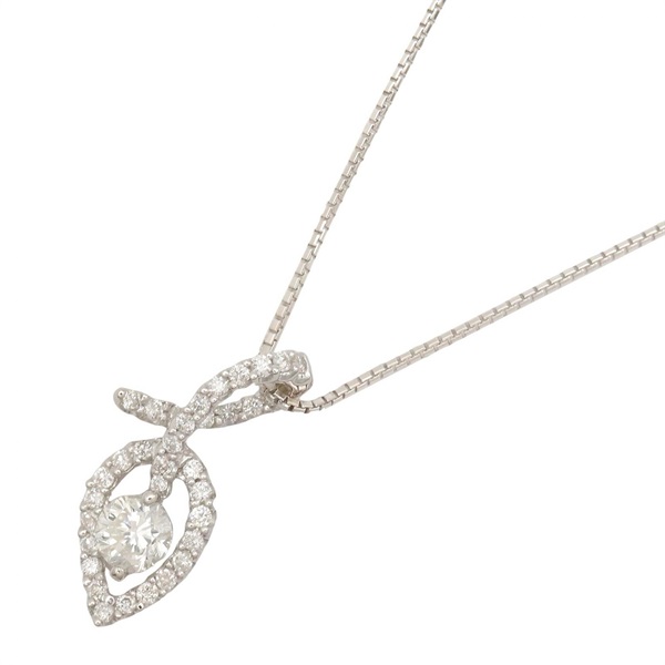 JEWELRY Diamond Necklace Pendant 18KWG White Gold Used women